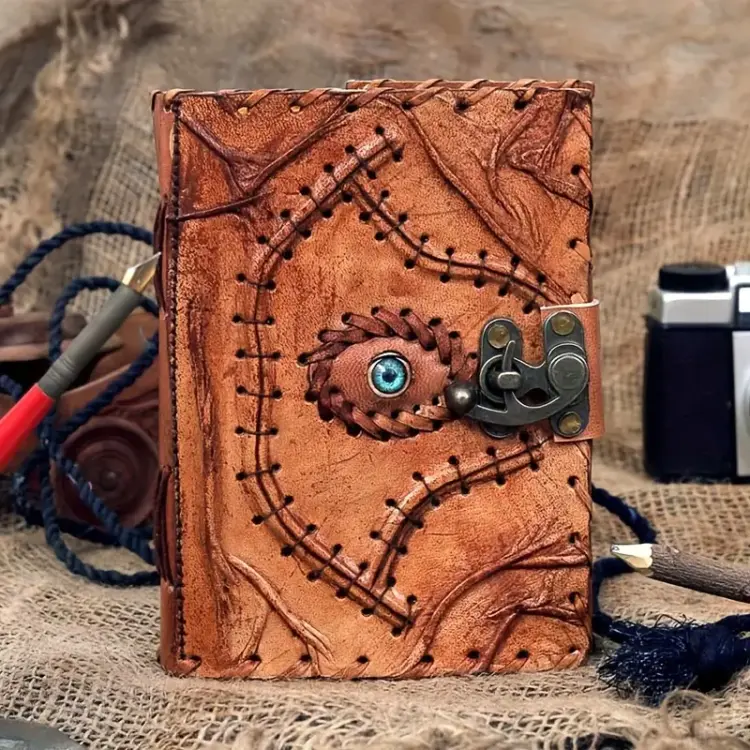 Handmade Genuine Leather Journal with Deckle Edge Paper
