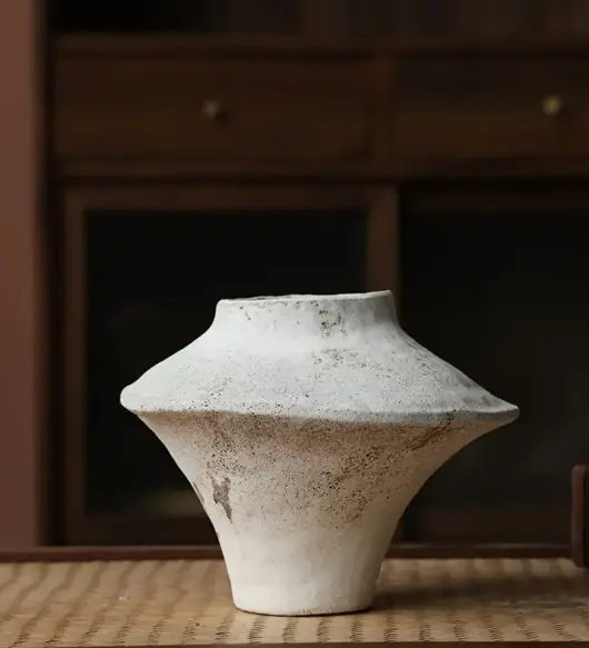 Clay Flowerpot Vase