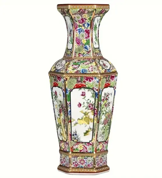 Vintage-Inspired Chinese Porcelain Vase