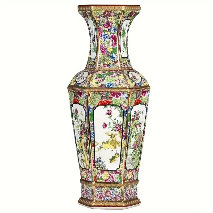 Vintage-Inspired Chinese Porcelain Vase