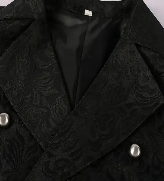 Men's Steam Punk Floral Pattern Tailored Vest