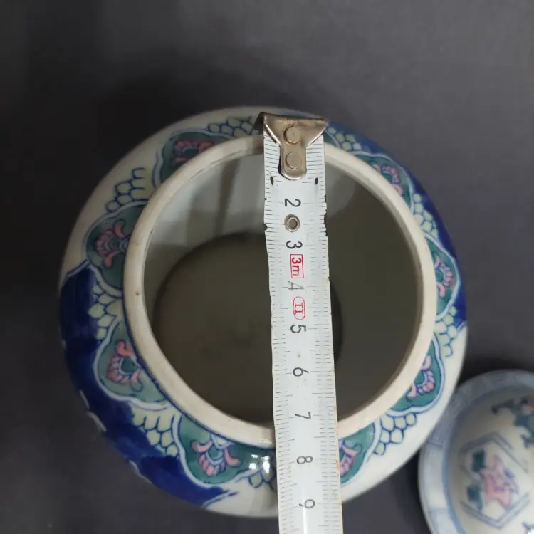 Vintage Porcelain Vase – Hand Painted Floral Design - Image 2