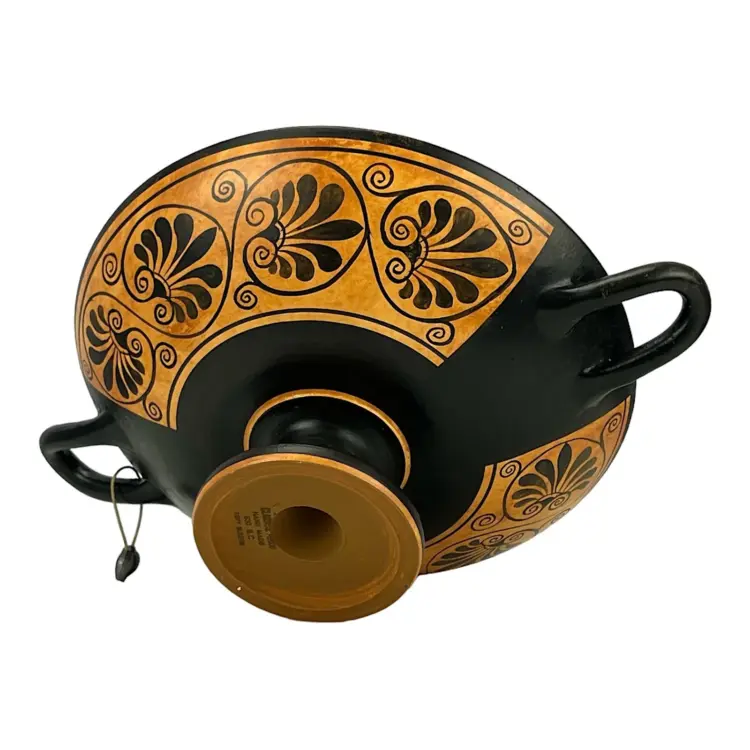 Hand-Painted Greek Kylix Reproduction – Man & Youth Theme | Ceramic Plate - Image 3