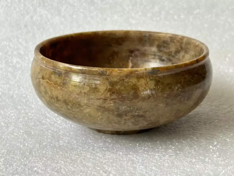 19th Century Primitive Stone Kitchen/Serving Bowl – Handmade Vintage