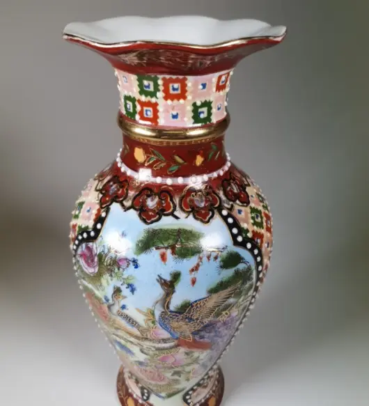 Vintage Hand-Painted Vase Collectible