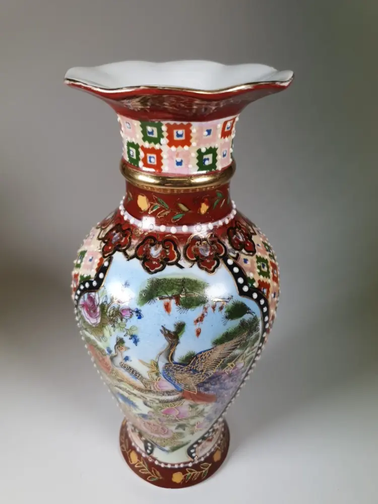 Vintage Hand-Painted Vase Collectible