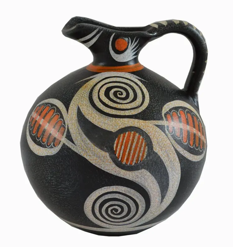 Minoan Pottery Kamares Oinochoe Vase – Museum Replica – Ancient Crete