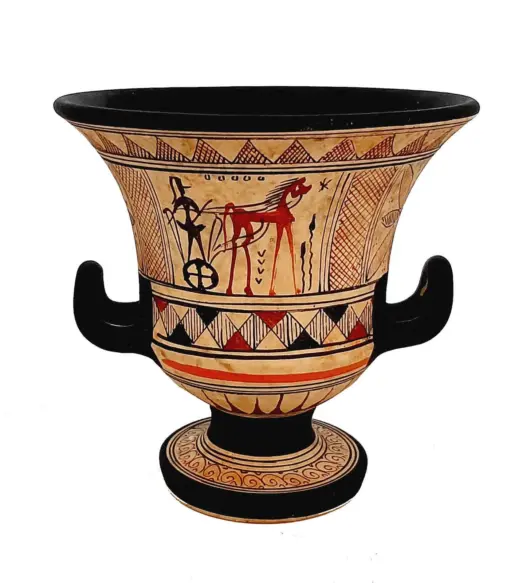 Geometric Krater Vase, 11cm – Ancient Greek Pottery Replica