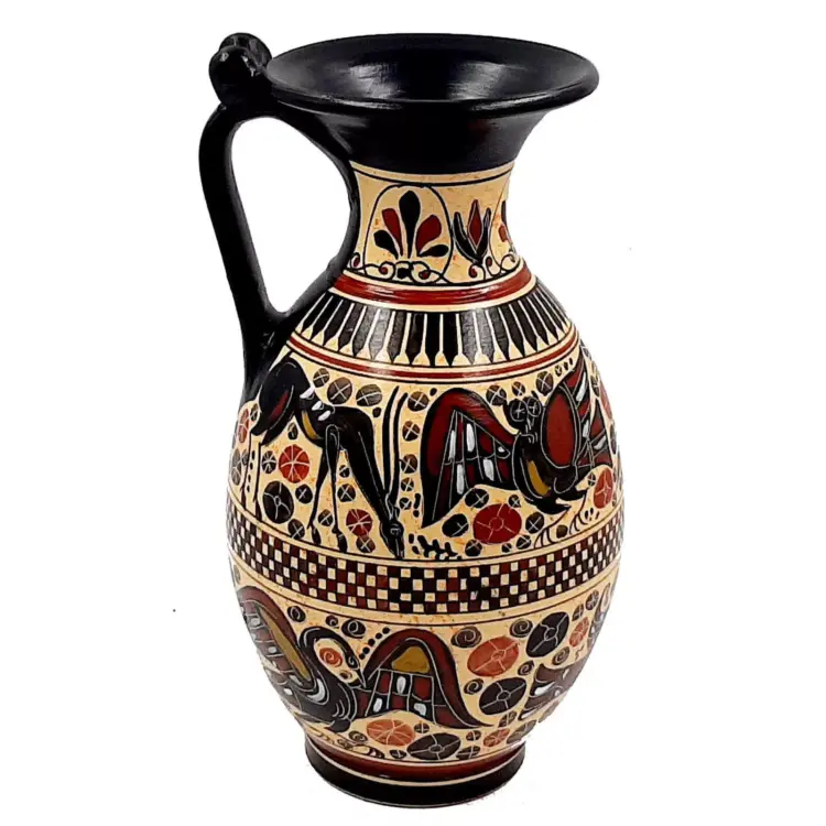 Greek Oinochoe Vase – 26cm | Corinthian Art