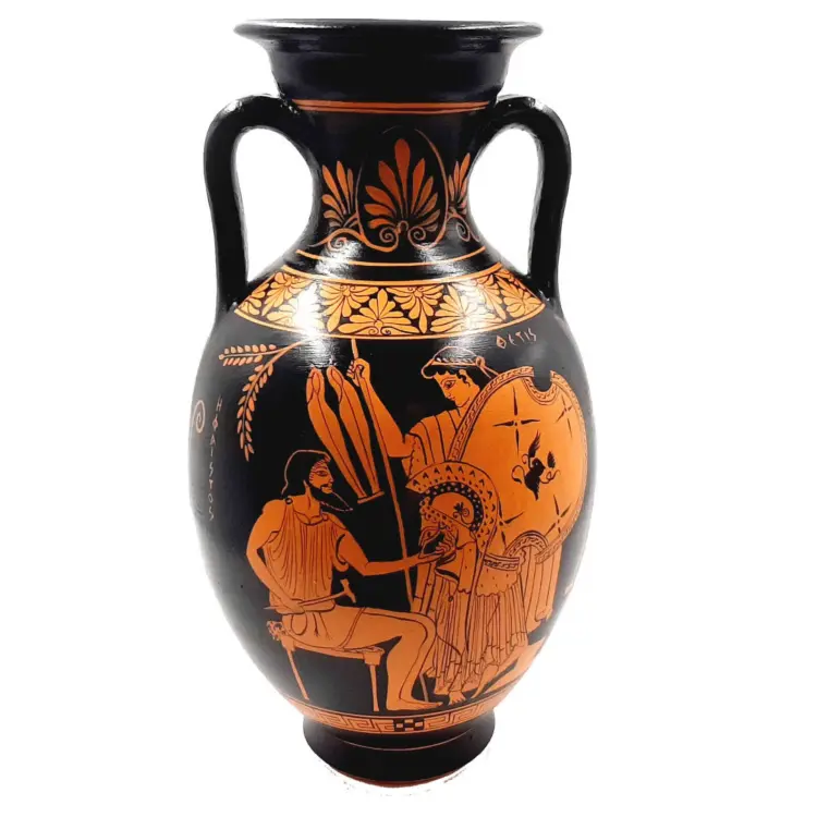 Ancient Greek Red-Figure Amphora – 31cm