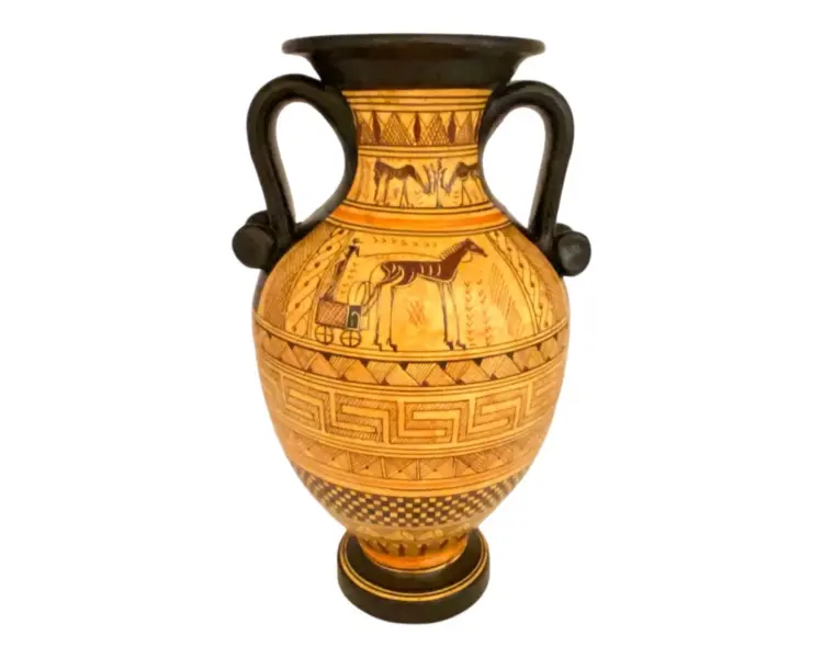Geometric Amphora – 26cm Ancient Greek Pottery Vase