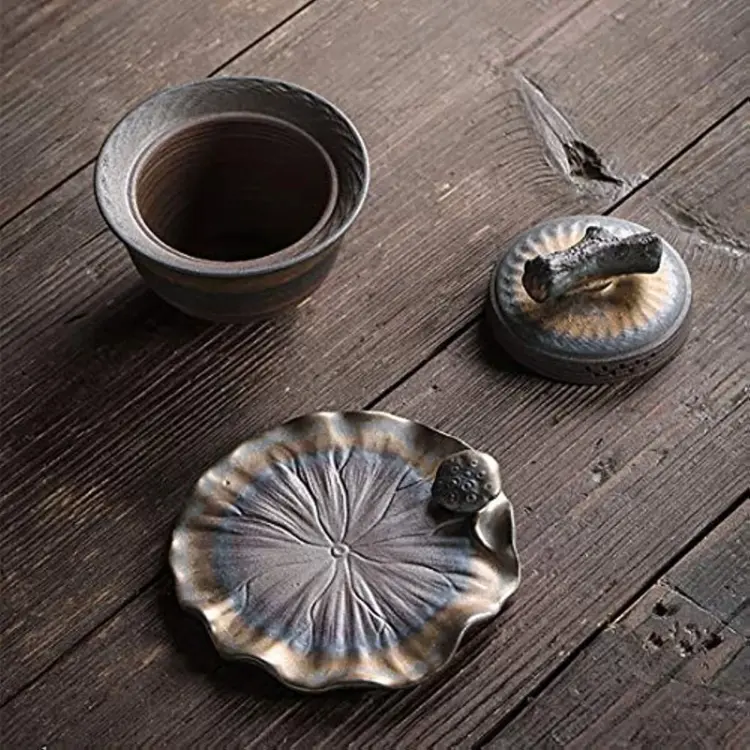Handmade Ceramic Teacup – 5.8oz / 170ml – Vintage Style - Image 2