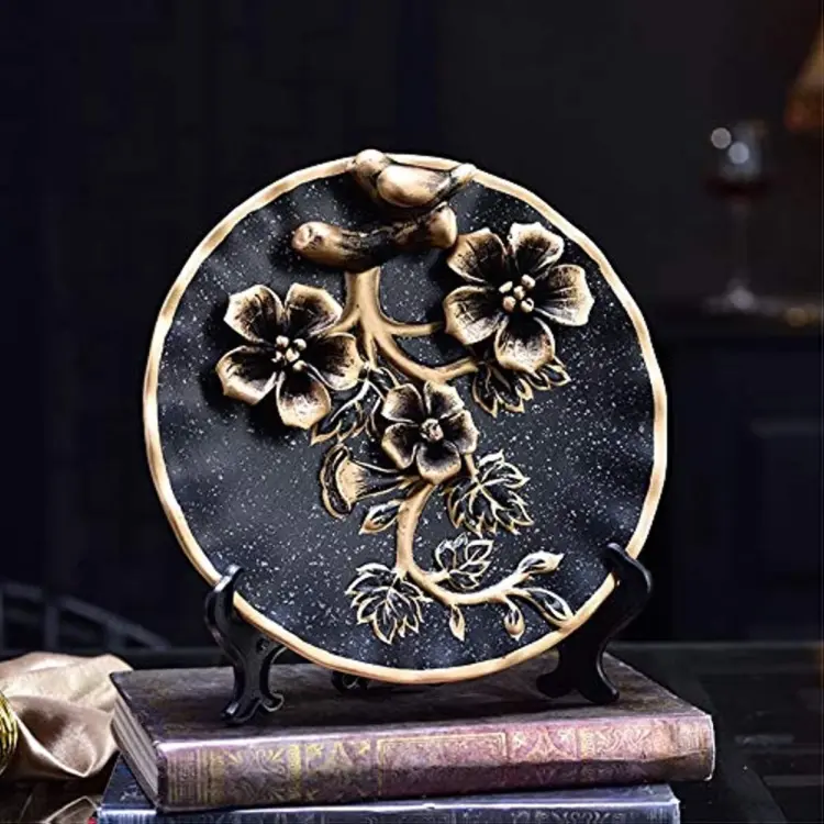 Classical Decorative Ceramic Vase Set – 3-Piece Chinese Collection with 3D Floral Accents - Image 3