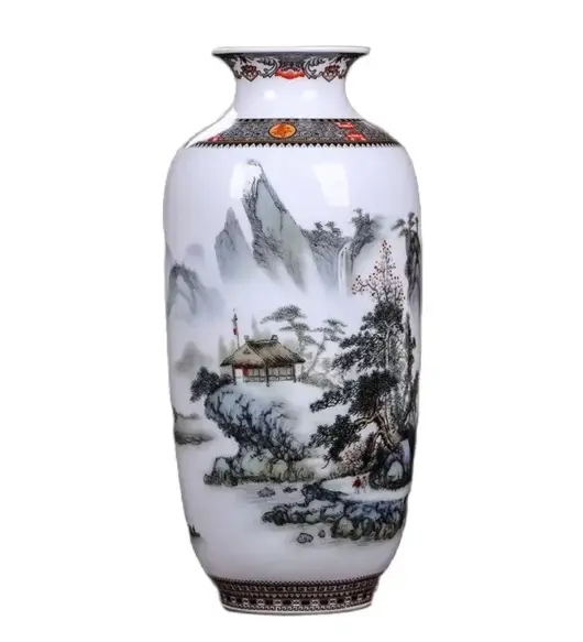 Vintage Traditional Ceramic Vase – Animal Motif (25 cm / 10 in Height)