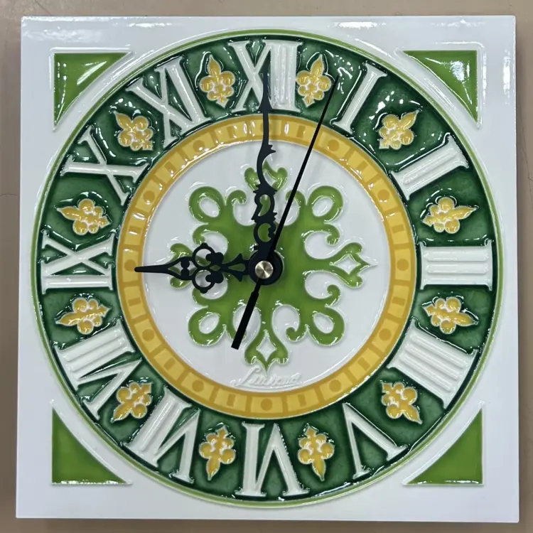 Vietri Ceramics Wall Capri Clock 8x8" – Hand Painted