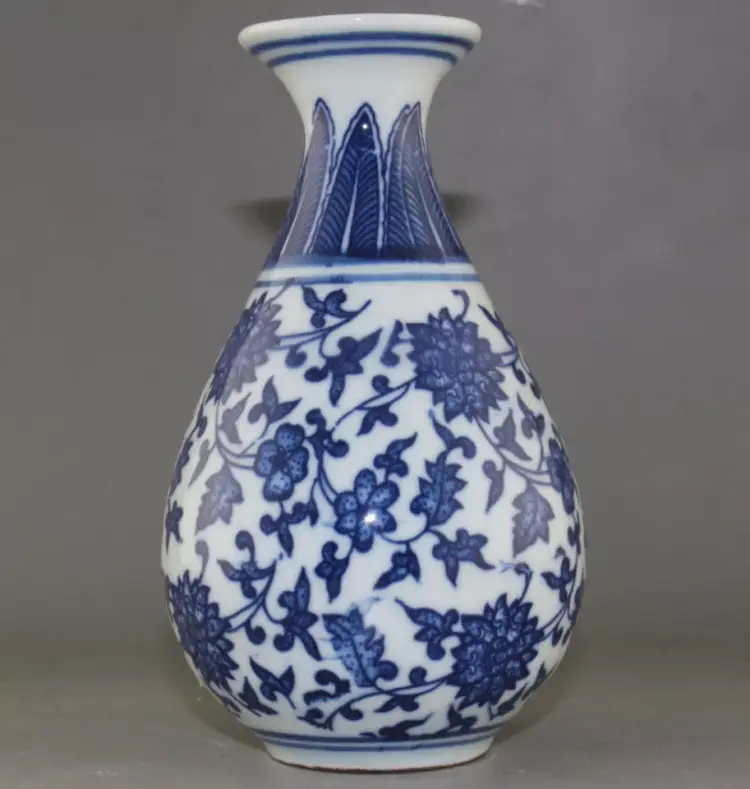 Rare Blue and White Porcelain Flower Vase – Antique